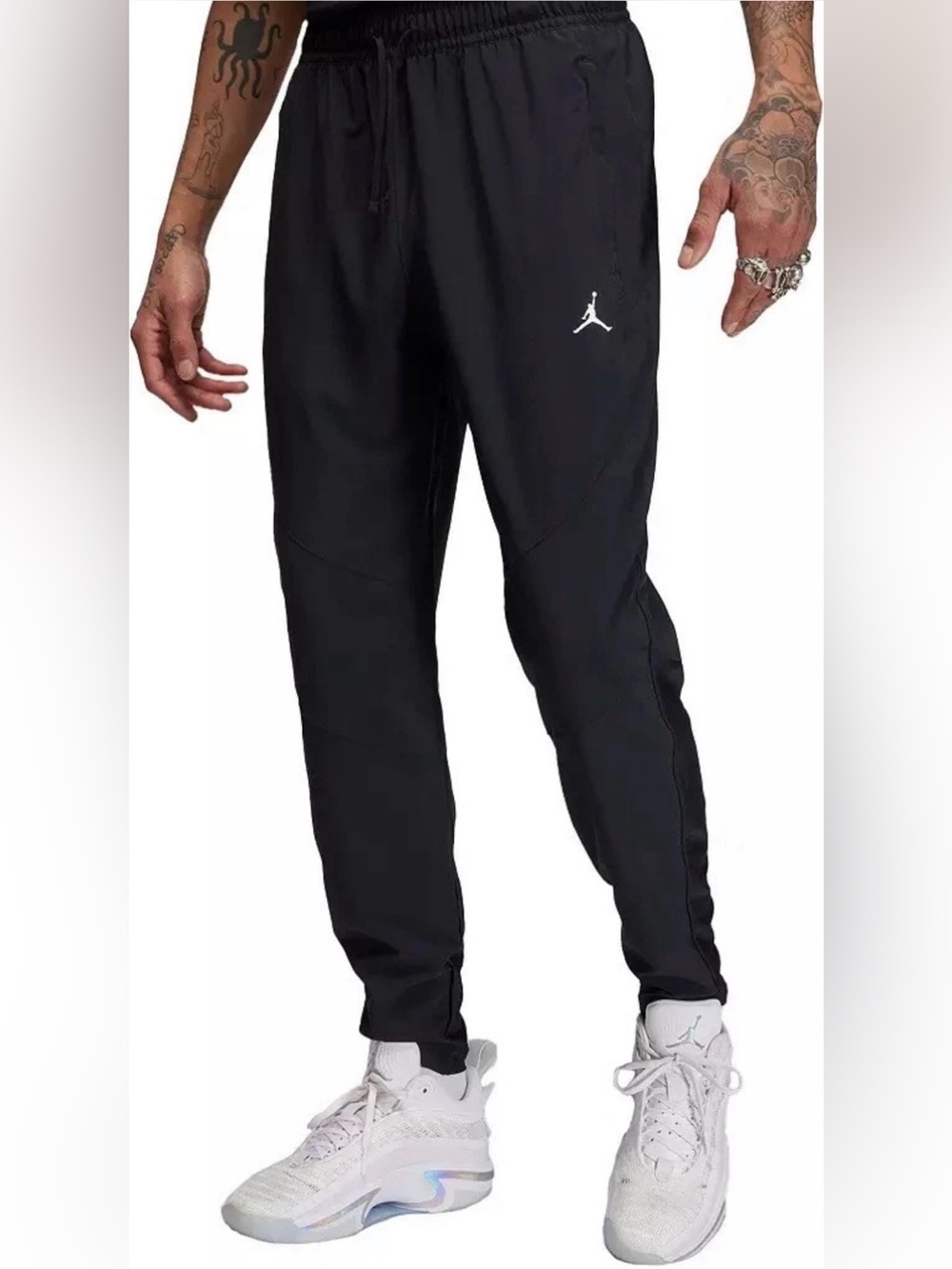 Jordan Nike Sport Woven Pants Lightweight Athletic FN5840-010 Black Mens